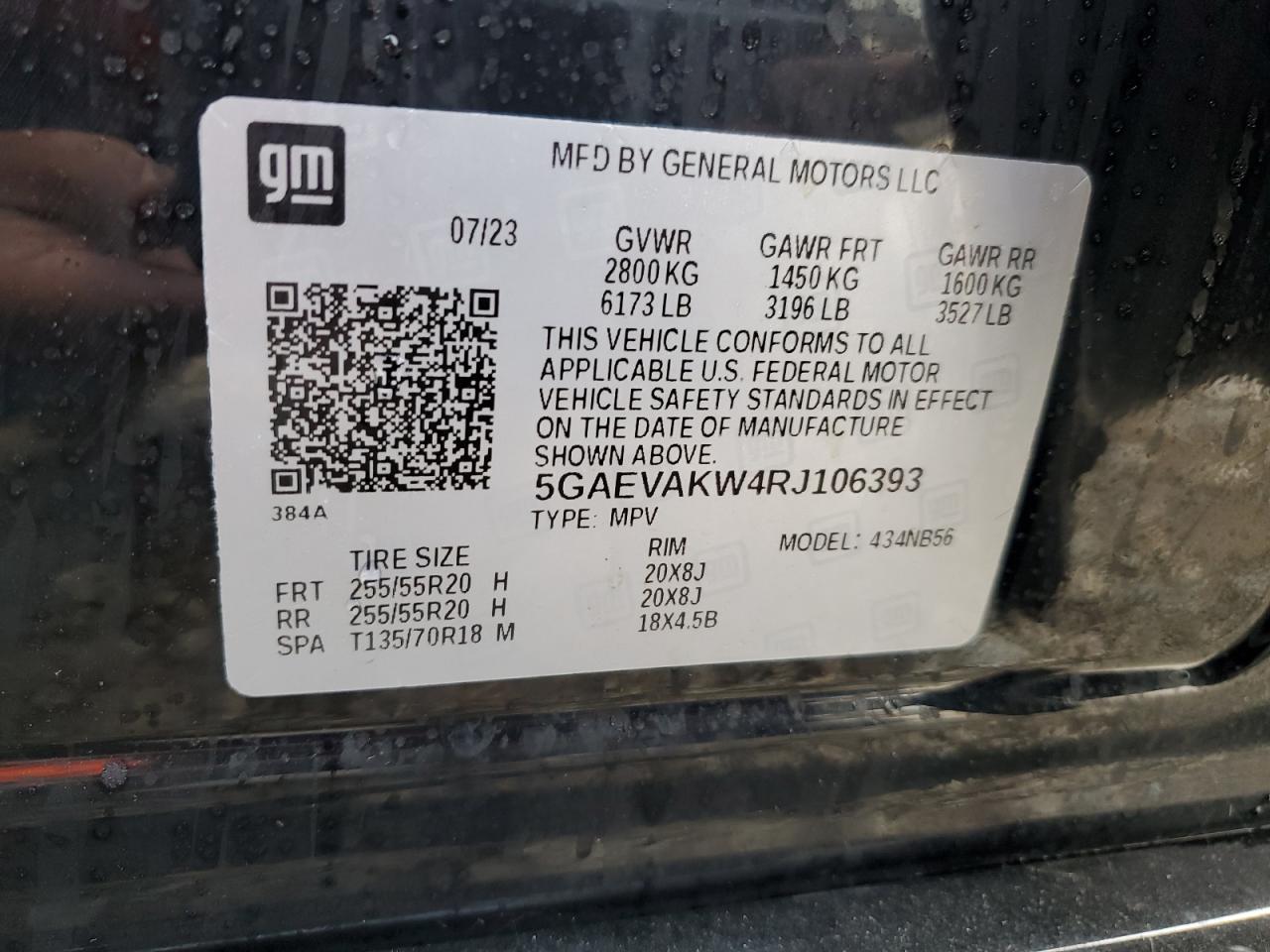 2024 Buick Enclave Essence VIN: 5GAEVAKW4RJ106393 Lot: 82093455