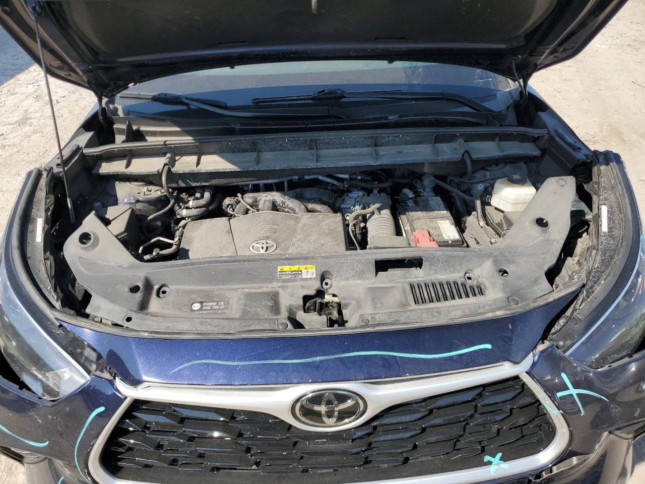 2022 Toyota Highlander Xle VIN: 5TDGZRBH8NS213584 Lot: 71607435