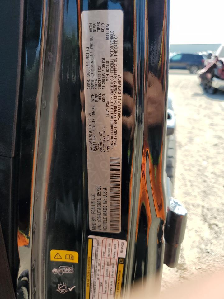 2024 Jeep Gladiator Sport VIN: 1C6HJTAG9RL105720 Lot: 81111485