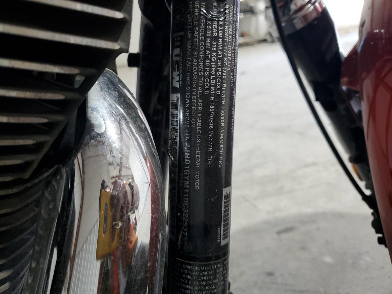 2013 Harley-Davidson Fxdf Dyna Fat Bob VIN: 1HD1GYM11DC322537 Lot: 81211225