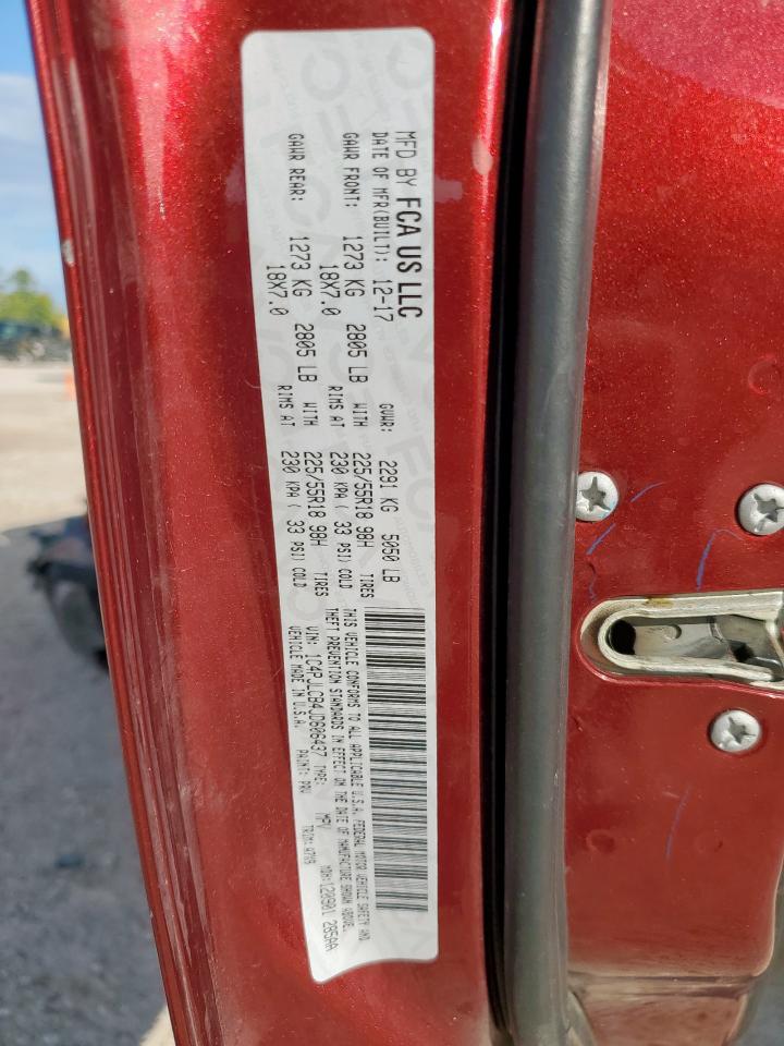 2018 Jeep Cherokee Latitude VIN: 1C4PJLCB4JD606437 Lot: 82161265