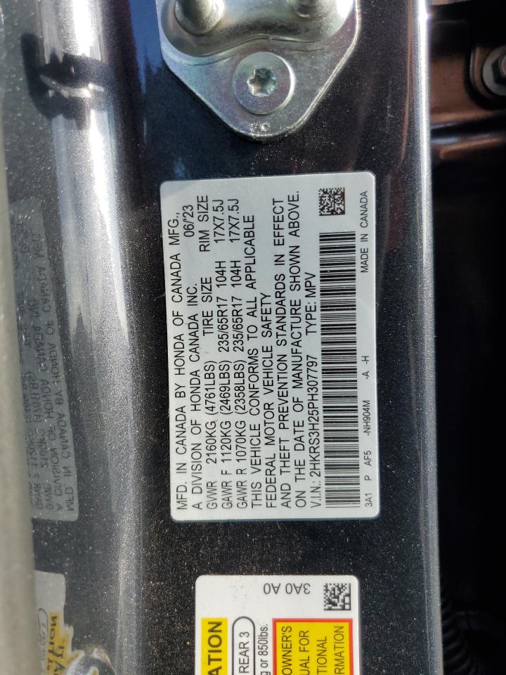 2023 Honda Cr-V Lx VIN: 2HKRS3H25PH307797 Lot: 84249605