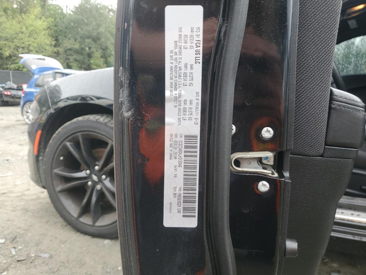 2018 Dodge Charger Sxt VIN: 2C3CDXBGXJH319346 Lot: 84757955