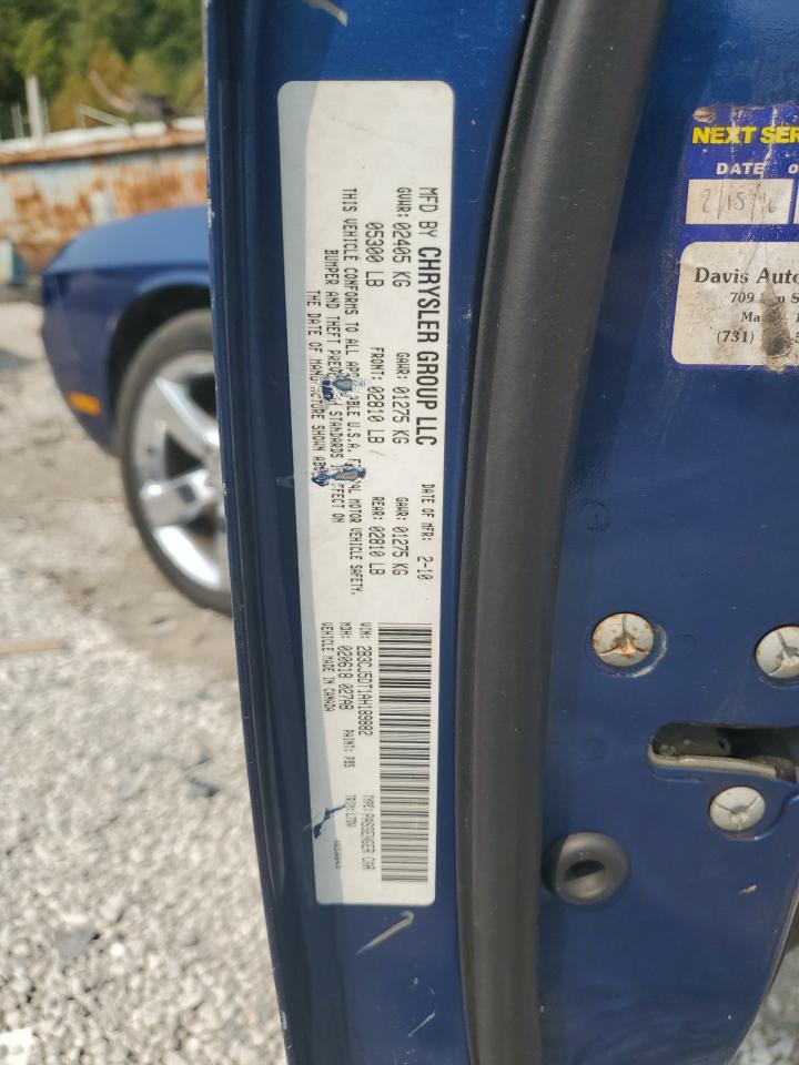 2010 Dodge Challenger R/T VIN: 2B3CJ5DT1AH189882 Lot: 71098495