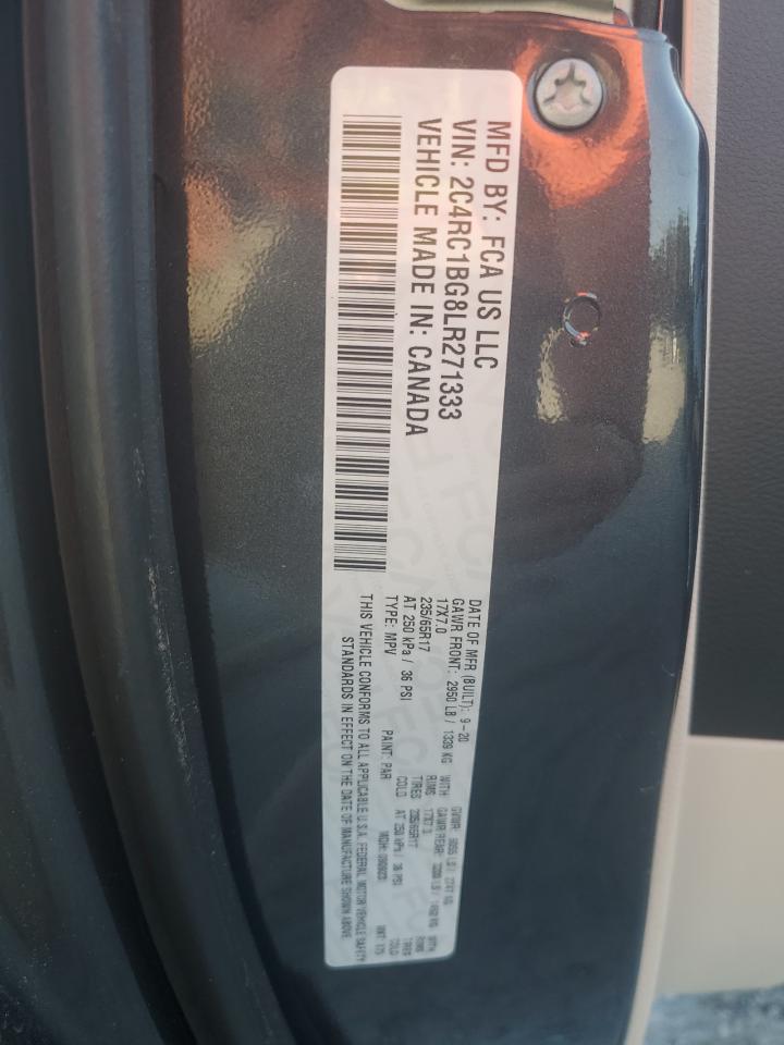 2020 Chrysler Pacifica Touring L VIN: 2C4RC1BG8LR271333 Lot: 81385515