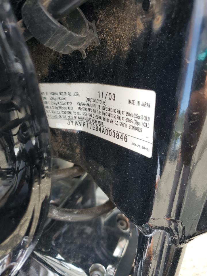 2004 Yamaha Xv1700 A VIN: JYAVP17E84A003846 Lot: 82031375
