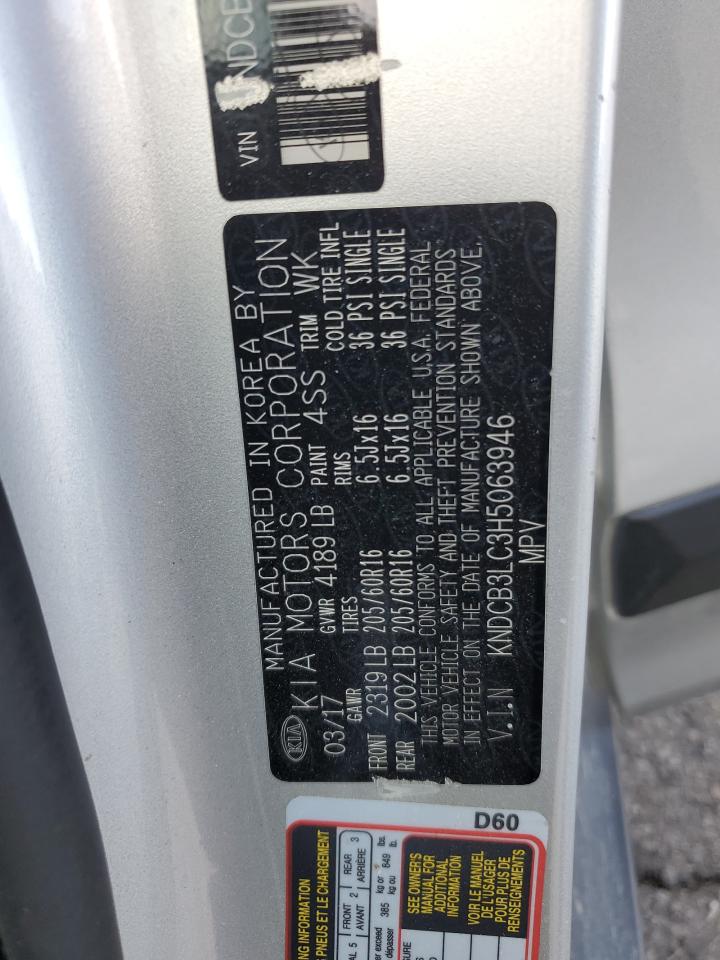 2017 Kia Niro Fe VIN: KNDCB3LC3H5063946 Lot: 81107925