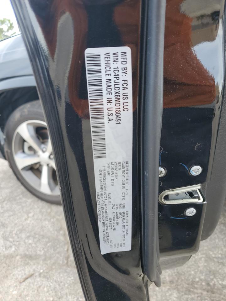 2021 Jeep Cherokee Limited VIN: 1C4PJLDX6MD180491 Lot: 81722785