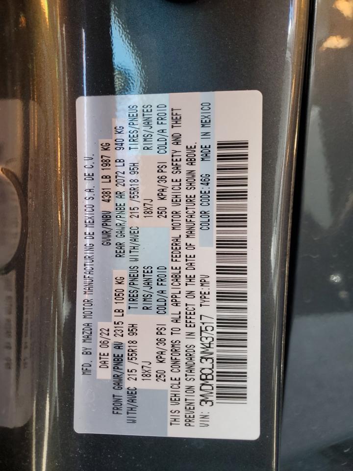 2022 Mazda Cx-30 Preferred VIN: 3MVDMBCL3NM437517 Lot: 84205375