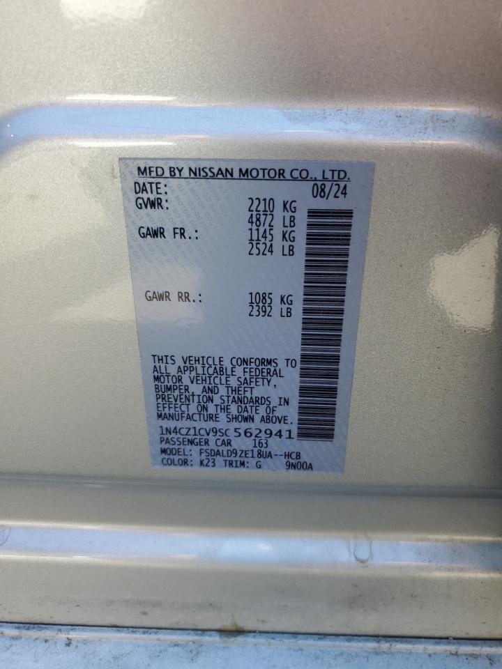 2025 Nissan Leaf Sv Plus VIN: 1N4CZ1CV9SC562941 Lot: 80182205