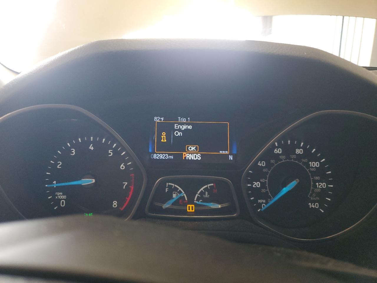 2017 Ford Focus Titanium VIN: 1FADP3J2XHL211835 Lot: 84608535