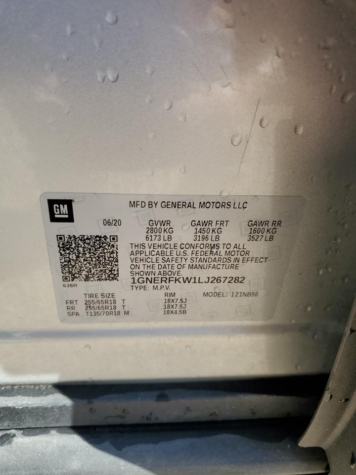 2020 Chevrolet Traverse Ls VIN: 1GNERFKW1LJ267282 Lot: 83796645