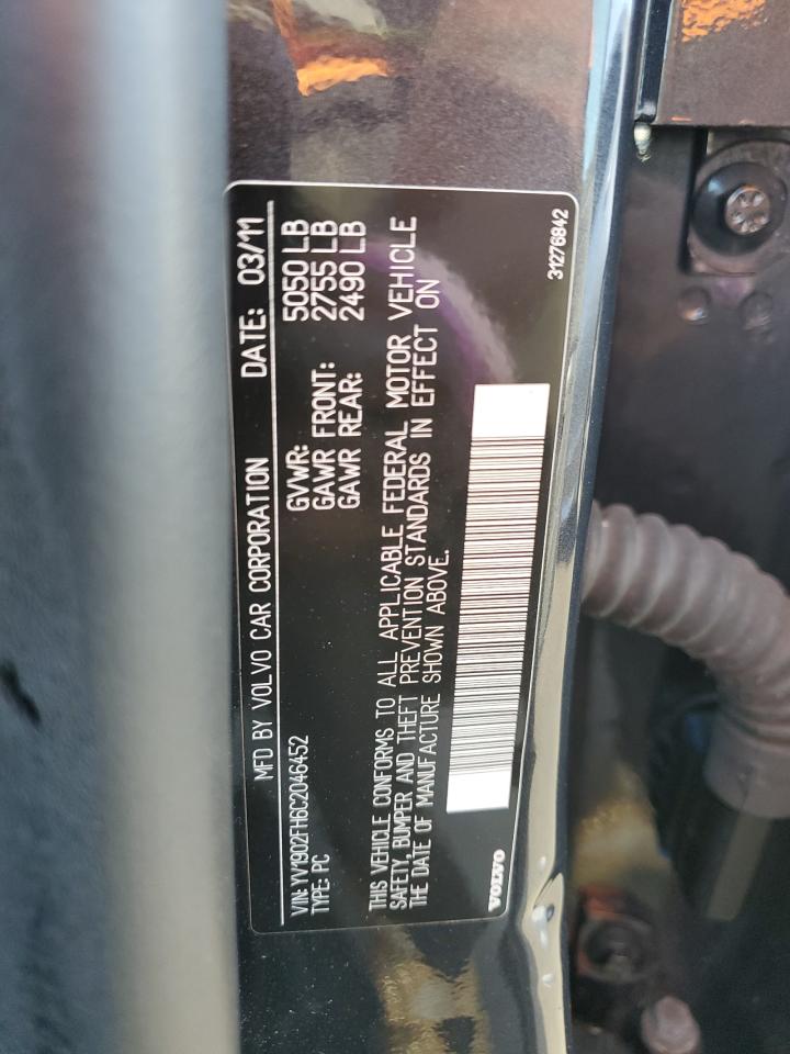 2012 Volvo S60 T6 VIN: YV1902FH6C2046452 Lot: 84797215