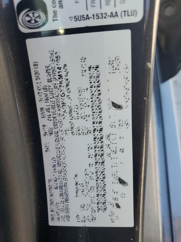 2019 Ford Fiesta St VIN: 3FADP4GX7KM141953 Lot: 81831265