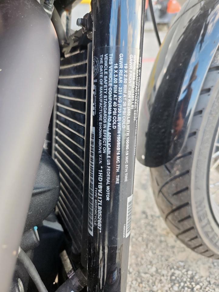 2020 Harley-Davidson Fxst VIN: 1HD1BVJ17LB052607 Lot: 82077725