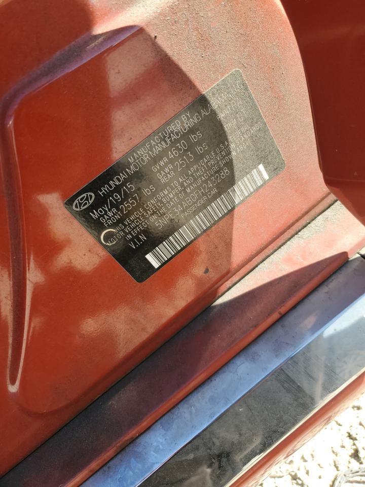 2015 Hyundai Sonata Sport VIN: 5NPE34AB0FH243288 Lot: 80220015