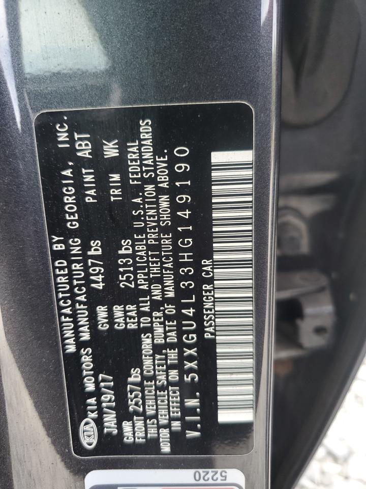 2017 Kia Optima Ex VIN: 5XXGU4L33HG149190 Lot: 80731385