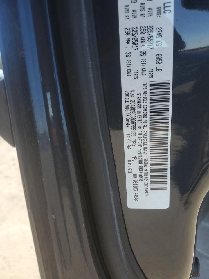 2013 Dodge Grand Caravan Sxt VIN: 2C4RDGCG9DR799155 Lot: 80574755