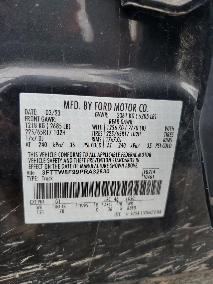 2023 Ford Maverick Xl VIN: 3FTTW8F99PRA32830 Lot: 81812015