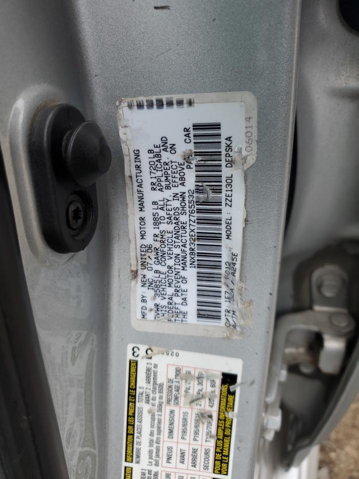 2007 Toyota Corolla Ce VIN: 1NXBR32EX7Z765532 Lot: 70743255