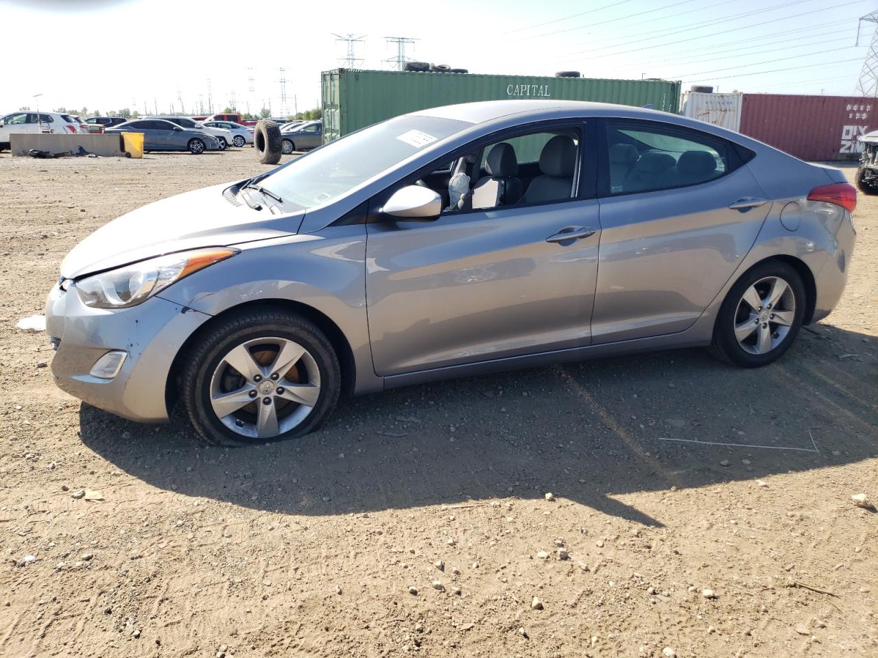 2013 Hyundai Elantra Gls grey null gas KMHDH4AE8DU902823 photo #1