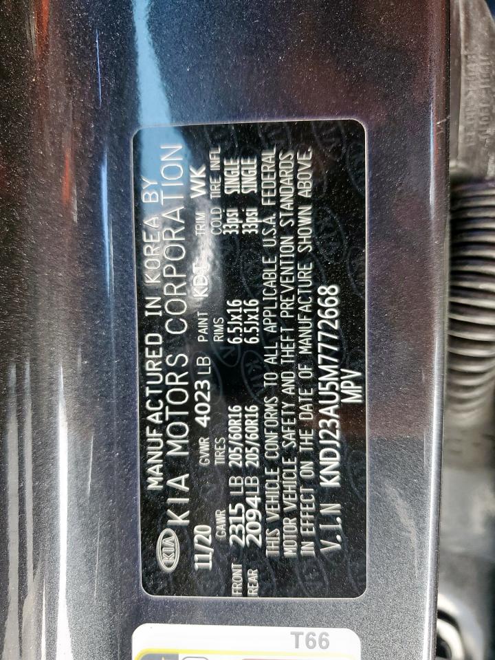 2021 Kia Soul Lx VIN: KNDJ23AU5M7772668 Lot: 80488725