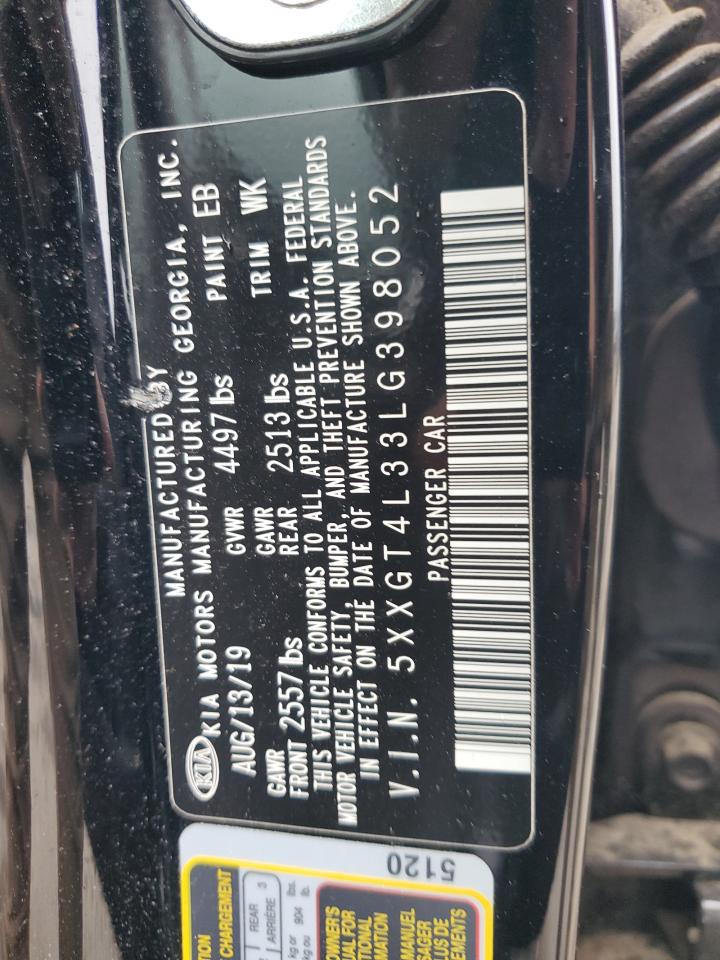 2020 Kia Optima Lx VIN: 5XXGT4L33LG398052 Lot: 81482105