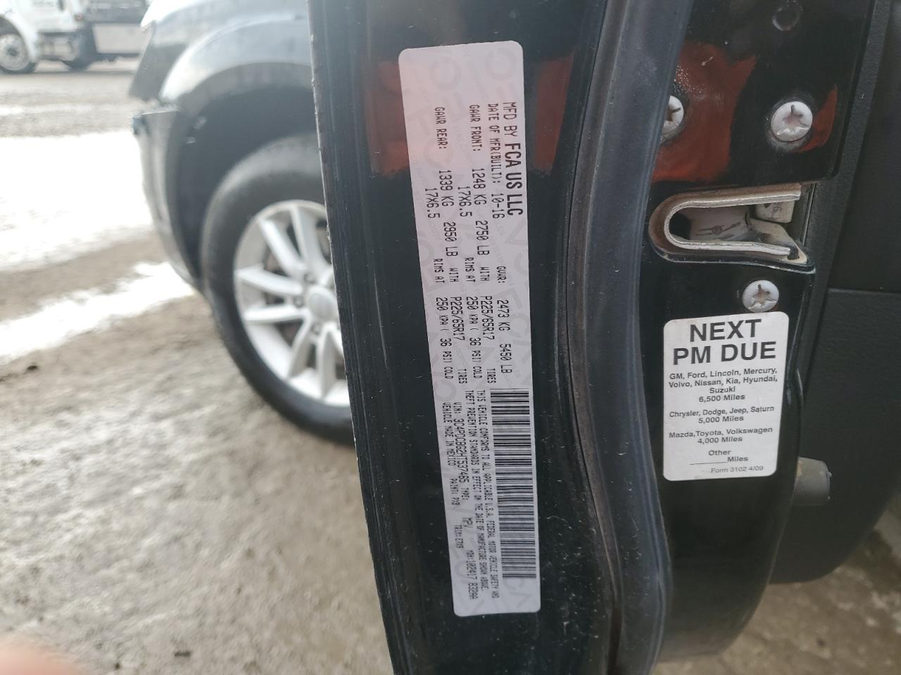 2017 Dodge Journey Sxt VIN: 3C4PDCBG2HT537465 Lot: 80799215