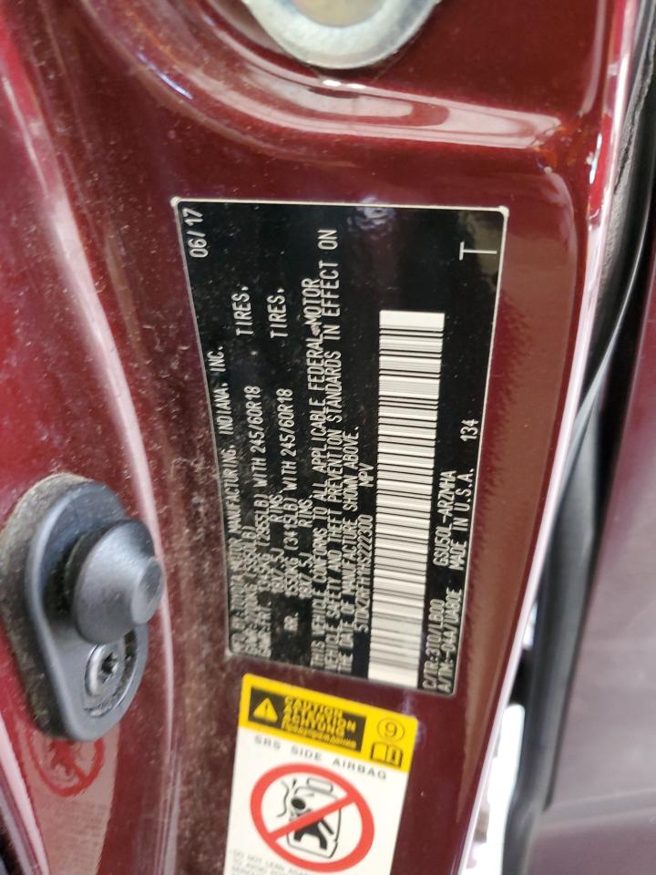 2017 Toyota Highlander Se VIN: 5TDKZRFH1HS222300 Lot: 72096645