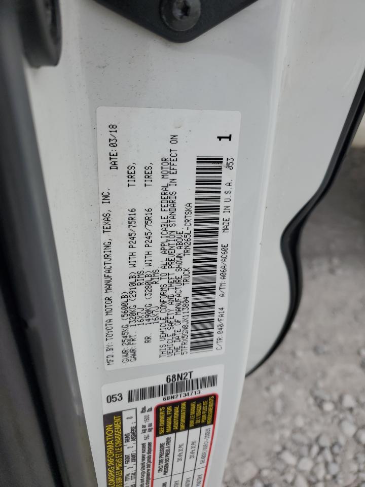 2018 Toyota Tacoma Access Cab VIN: 5TFRX5GN8JX113804 Lot: 71625975