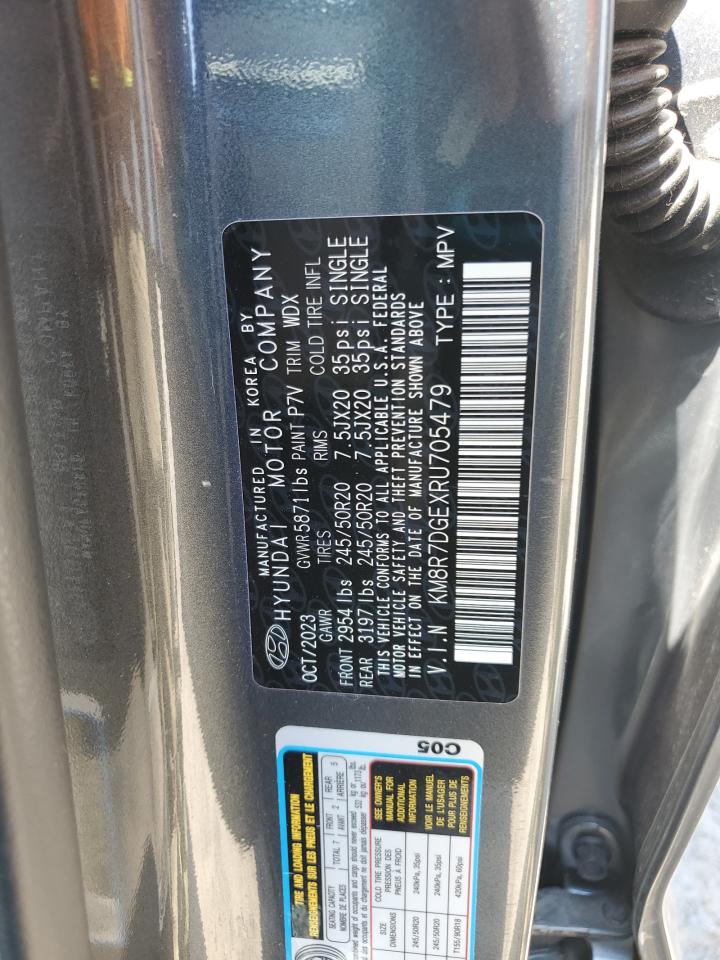 2024 Hyundai Palisade Calligraphy VIN: KM8R7DGEXRU705479 Lot: 70934255