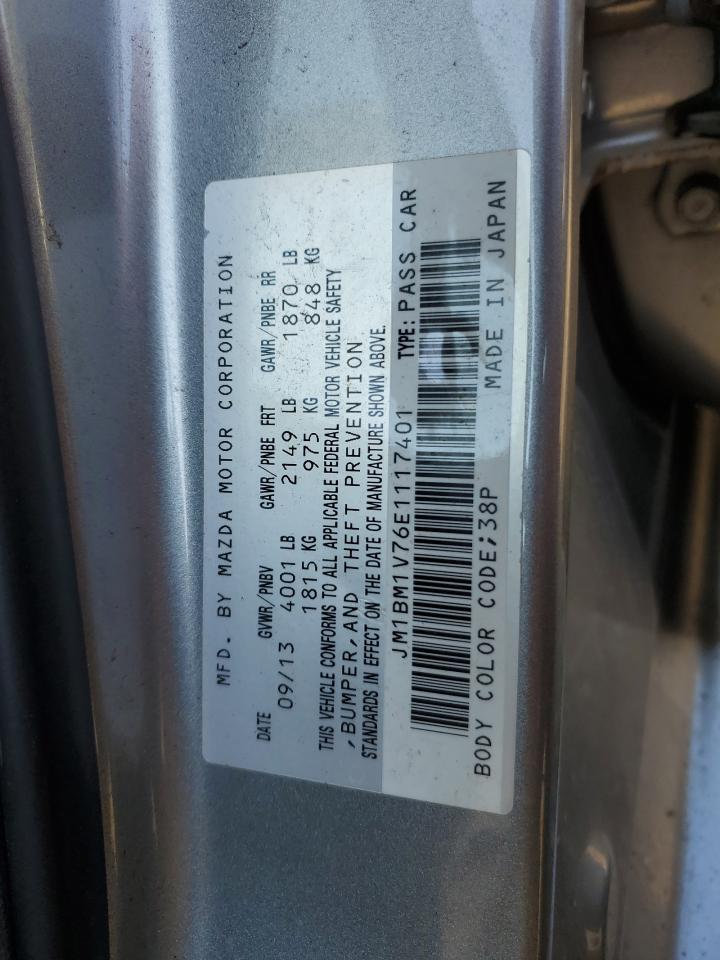 2014 Mazda 3 Touring VIN: JM1BM1V76E1117401 Lot: 71680635