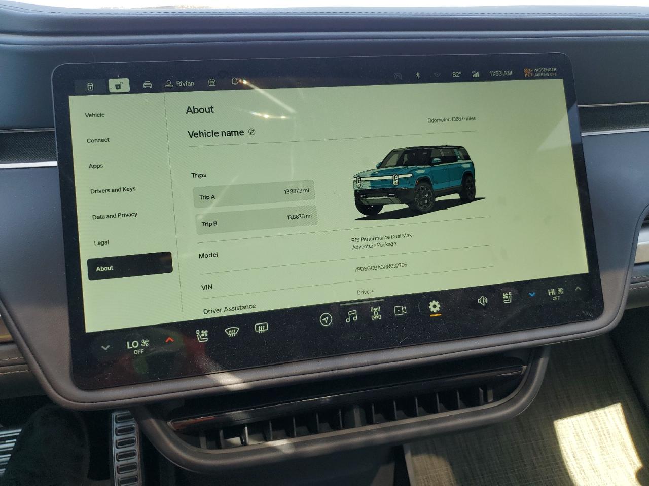 2024 Rivian R1S Adventure VIN: 7PDSGCBA3RN032705 Lot: 84604395