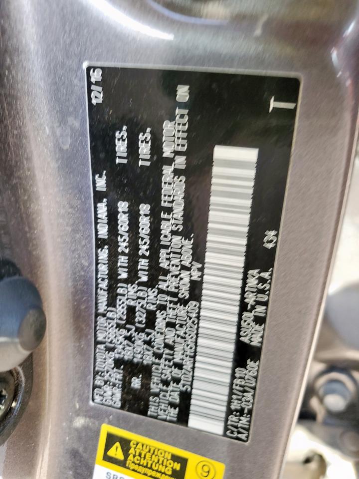 2017 Toyota Highlander Le VIN: 5TDZARFH5HS025409 Lot: 83946285