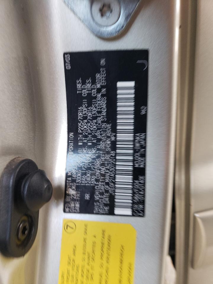 2003 Toyota Highlander Limited VIN: JTEGF21A530120148 Lot: 81930845