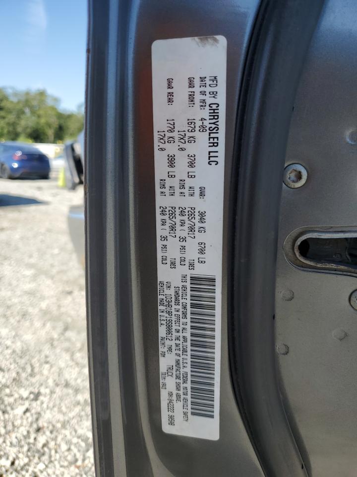 2009 Dodge Ram 1500 VIN: 1D3HB18P19S800612 Lot: 71449335