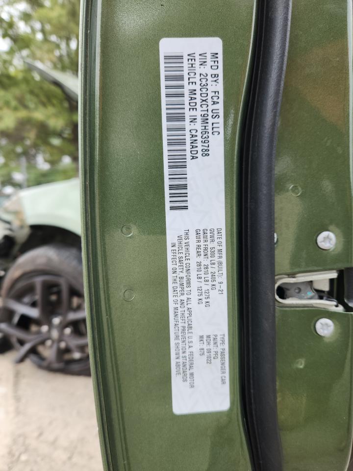 2021 Dodge Charger R/T VIN: 2C3CDXCT9MH639788 Lot: 81073955