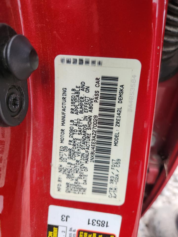 2010 Toyota Corolla Base VIN: 1NXBU4EE3AZ270029 Lot: 80393105