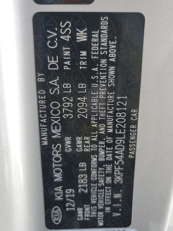 2020 Kia Forte Ex VIN: 3KPF54AD9LE208121 Lot: 81332705