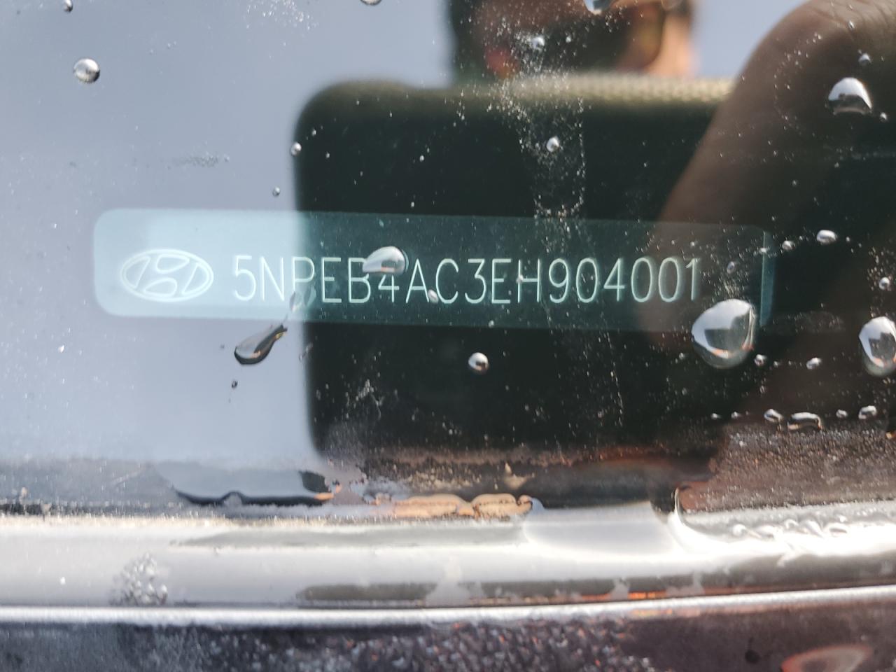 2014 Hyundai Sonata Gls VIN: 5NPEB4AC3EH904001 Lot: 83801335