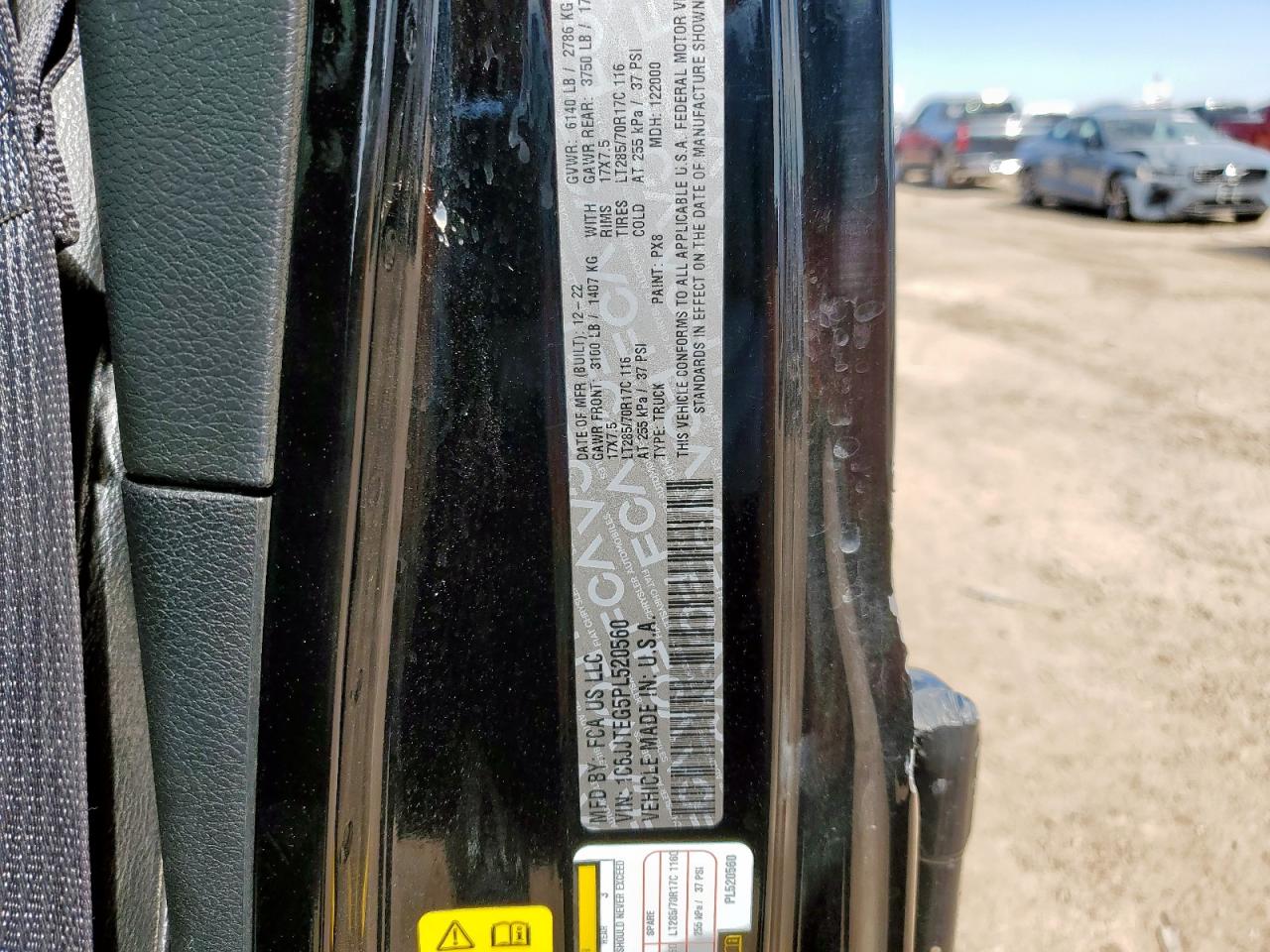 2023 Jeep Gladiator Mojave VIN: 1C6JJTEG5PL520560 Lot: 82078145