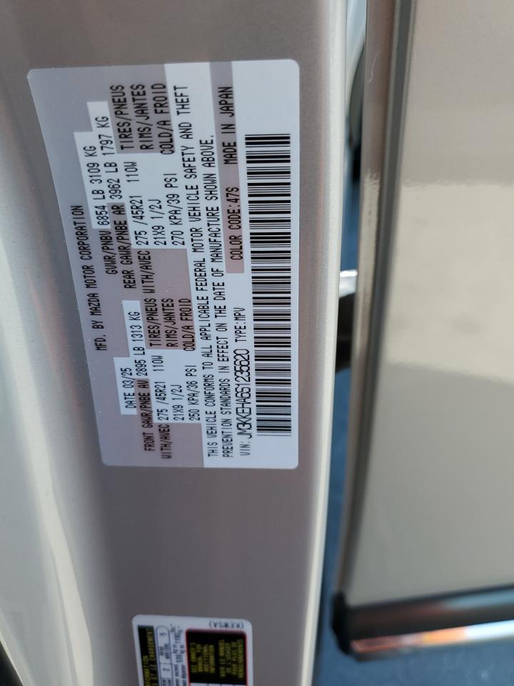 2025 Mazda Cx-90 Premium Plus VIN: JM3KKEHA6S1235620 Lot: 80868925