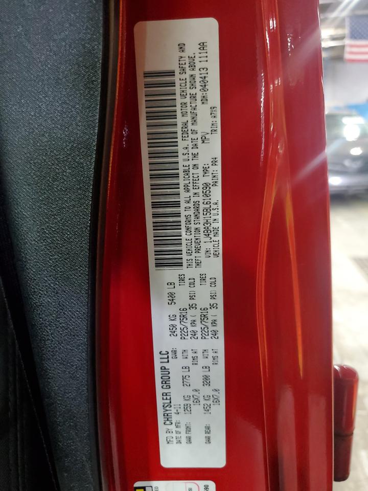 2011 Jeep Wrangler Unlimited Sport VIN: 1J4BA3H15BL610590 Lot: 83758725