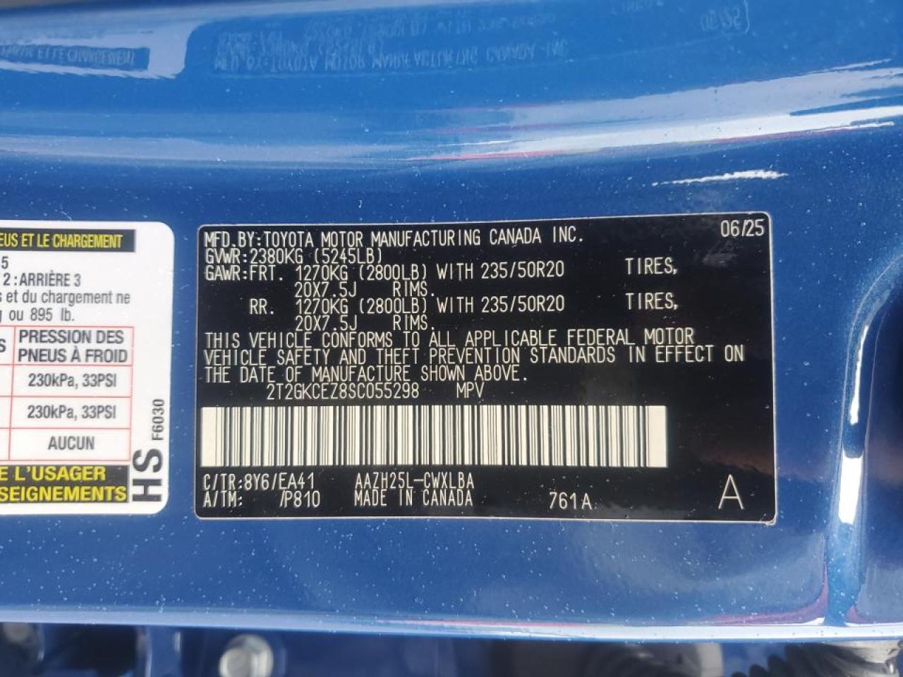 2025 Lexus Nx 350H Base VIN: 2T2GKCEZ8SC055298 Lot: 80081325