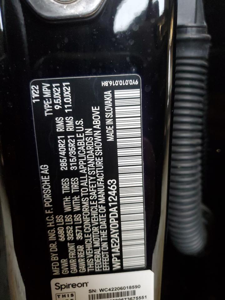 2023 Porsche Cayenne E-Hybrid VIN: WP1AE2AY0PDA12463 Lot: 84451365