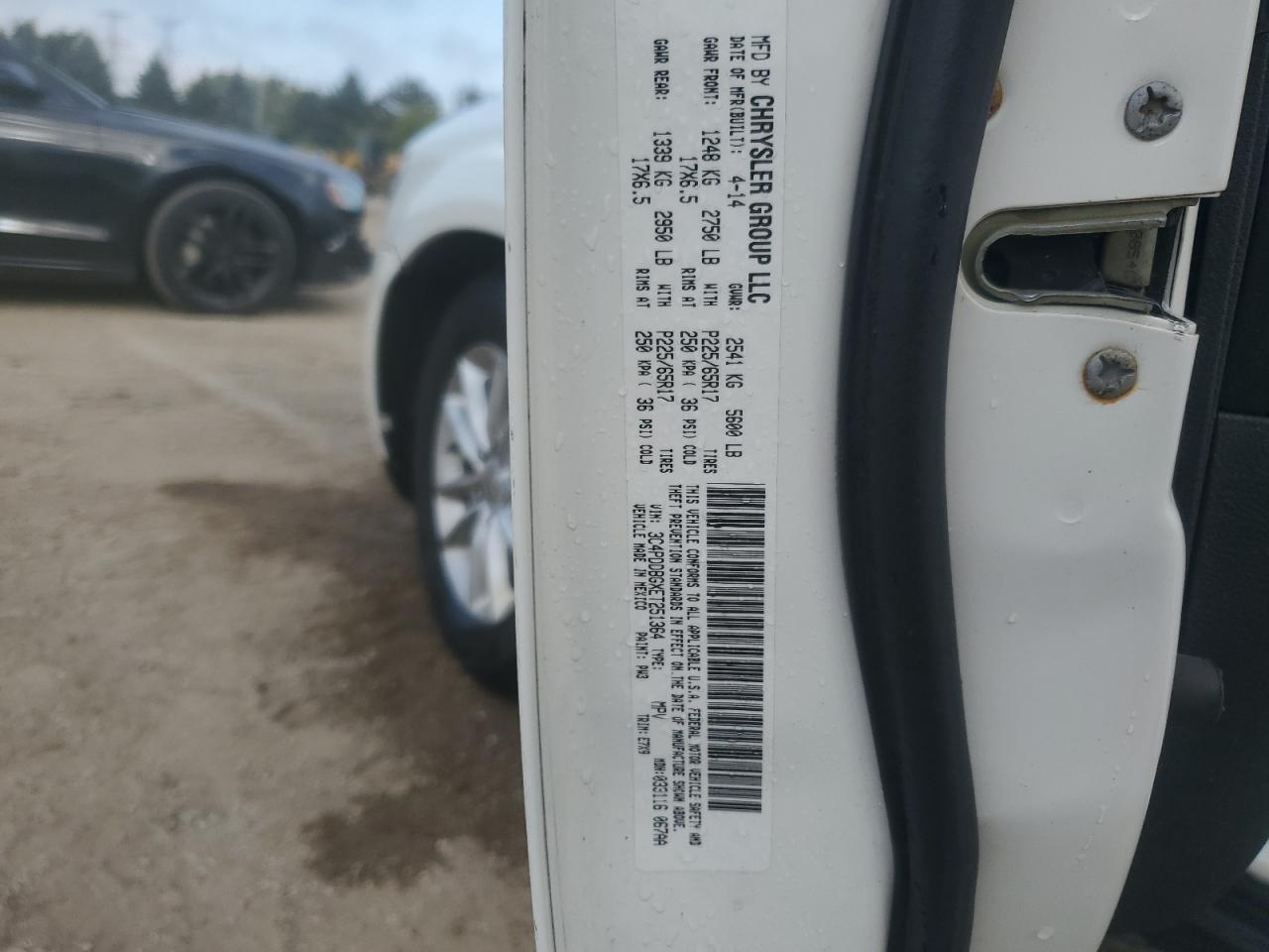 2014 Dodge Journey Sxt VIN: 3C4PDDBGXET251364 Lot: 82058185