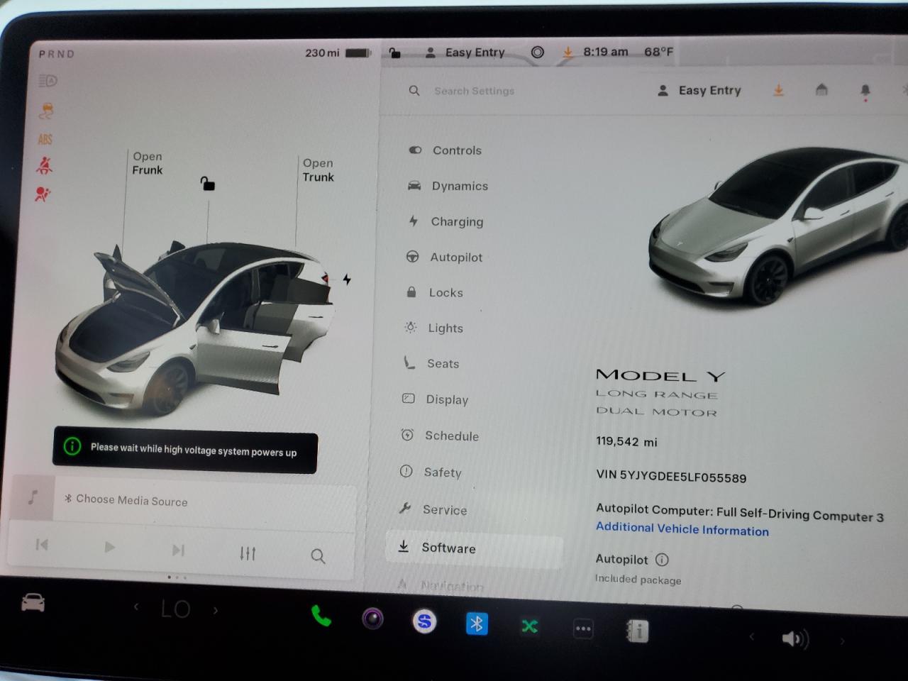 2020 Tesla Model Y VIN: 5YJYGDEE5LF055589 Lot: 81713055