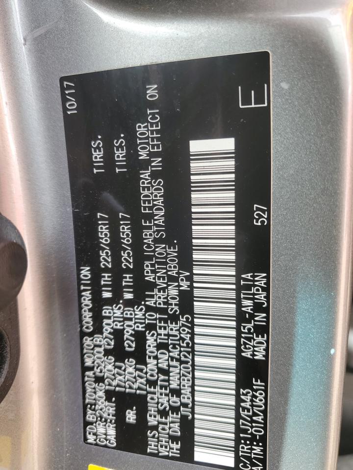 2018 Lexus Nx300 VIN: JTJBARBZ0J2154975 Lot: 81730605