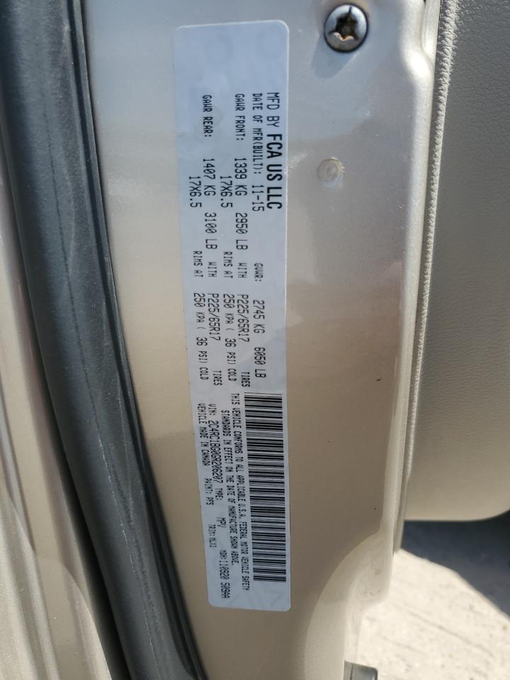 2016 Chrysler Town & Country Touring VIN: 2C4RC1BG0GR206207 Lot: 71047535