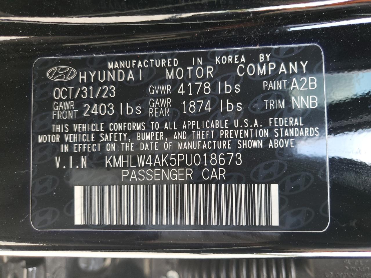 2023 Hyundai Elantra N VIN: KMHLW4AK5PU018673 Lot: 81680275